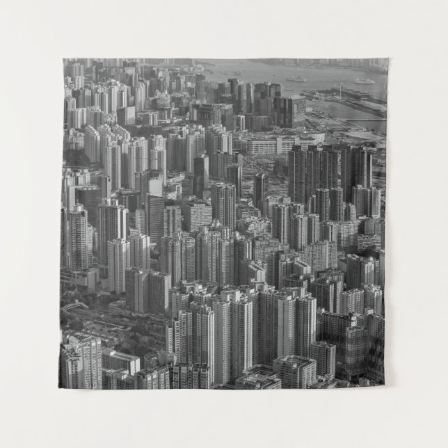BIRDS EYE VIEW OF LANDMARK STRUCTURE TAPESTRY (Front)