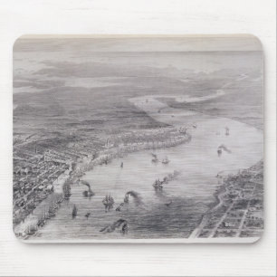 Bird's-Eye View of New Orleans Mouse Pad