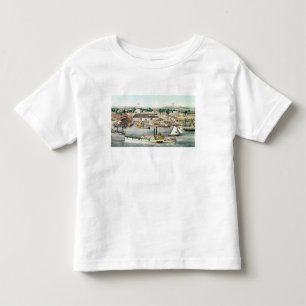 Bird's Eye View of Sixth Street Wharf Toddler T-Shirt