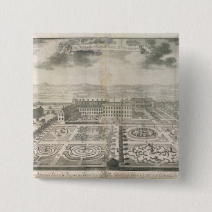 Bird's Eye View of the Gardens Kensington 15 Cm Square Badge