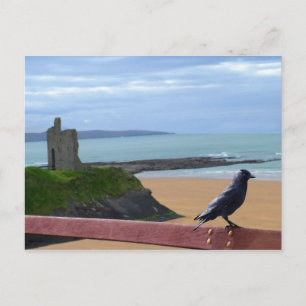 birds eye view postcard