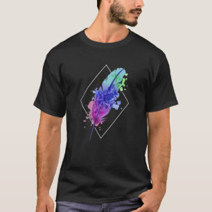 Birds Feather Colorful  Bird Lover  Ornithologist  T-Shirt