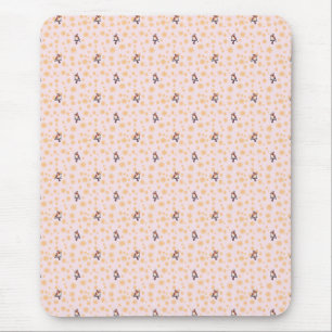 Birds floral pattern mouse pad