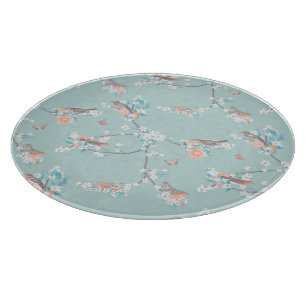 Birds & Flowers Cutting Board
