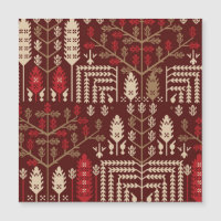 Birds Flowers Dark Blue Pattern