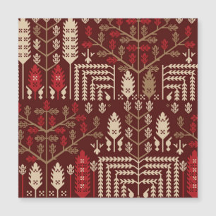 Birds Flowers Dark Blue Pattern