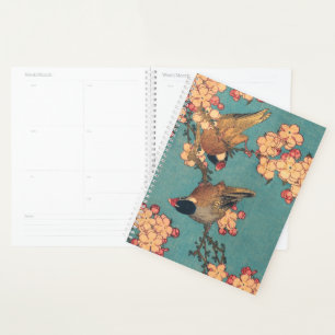 Birds Flowers Hokusai Japanese Art Planner