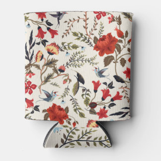 Birds & Flowers: Seamless Floral Design Can Cooler