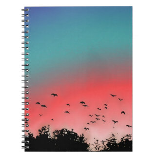 Birds flying High Spiral Notebook