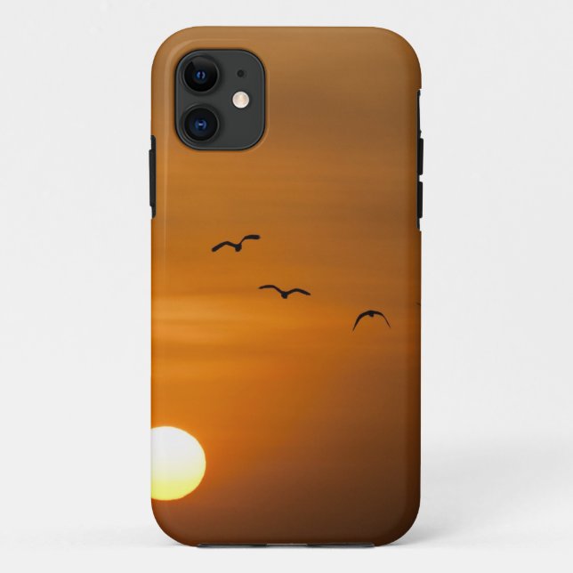 Birds flying in sunset Case-Mate iPhone case (Back)