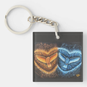 Birds Flying Together- Key Ring