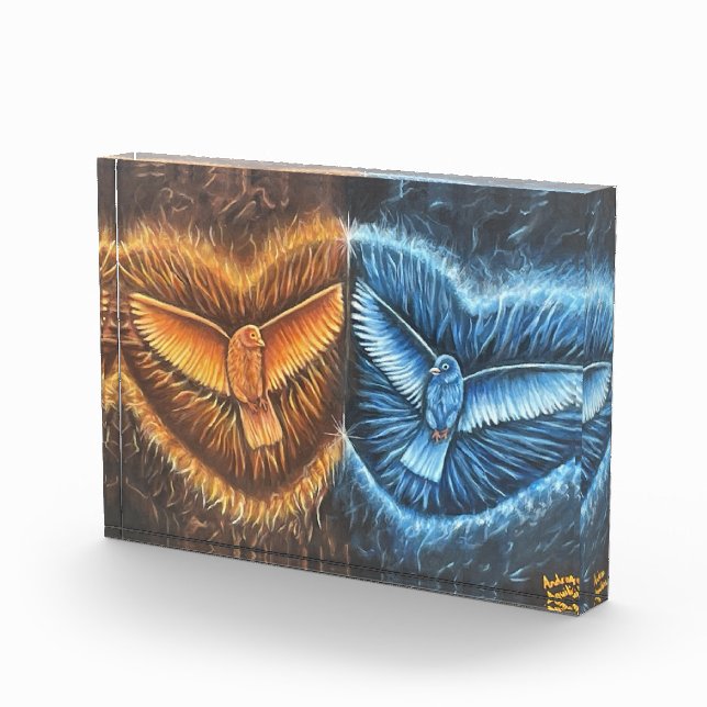 Birds Flying Together- Photo Block (Right)