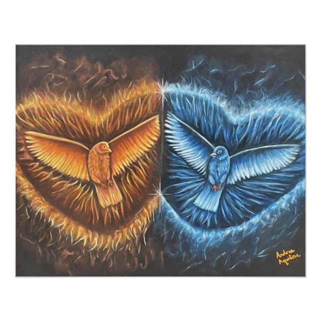 Birds Flying Together- Poster (Front)