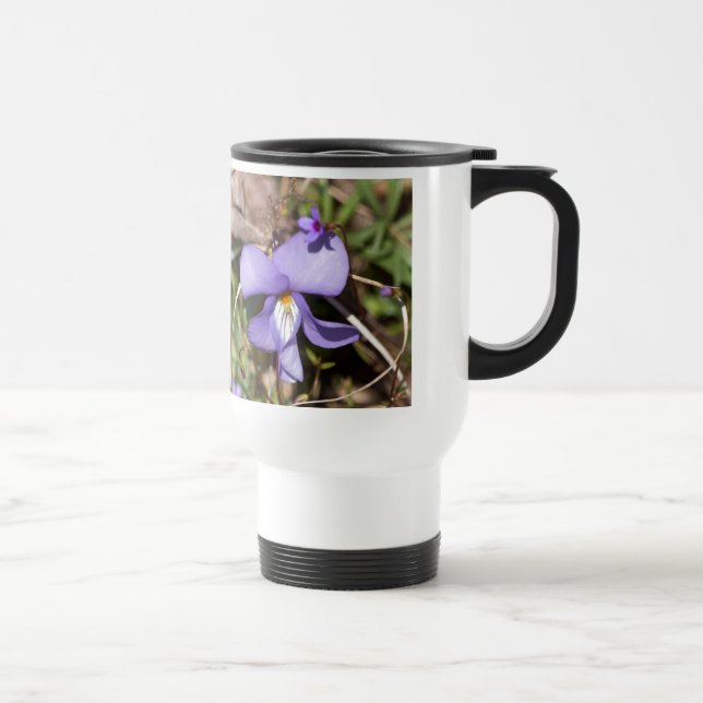 Birds-Foot Violet w/ Bluets Travel Mug (Right)