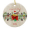 Birds Garland & Pinecones Christmas Photo Ornament