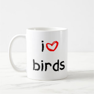 birds heart coffee mug