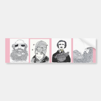 Birds in Beards Bumper Sticker by Shoshanah Marohn