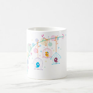 Birds In Cages Coffee Mug