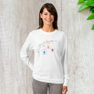 Birds In Cages Womens Long-Sleeve T-Shirt