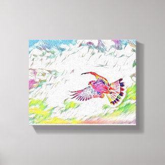 Birds in Flight: A Symphony of Freedom" Canvas Print