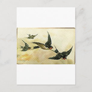 Birds In Flight Postcard