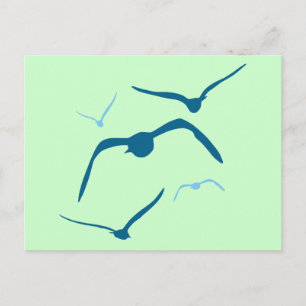 Birds in Flight Postcard