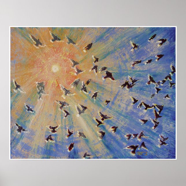 Birds in Flight Poster (Front)