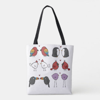 Birds In Love Tote Bag