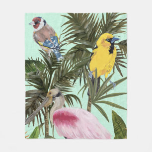 Birds in Paradise Fleece Blanket