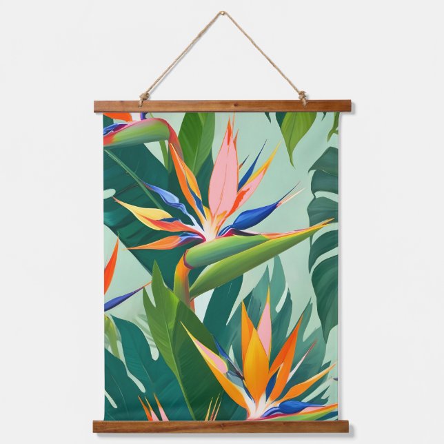 Birds in Paradise Hanging Tapestry (Front)