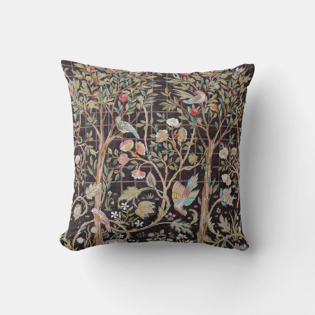 Birds in The Flower Garden, William Morris Cushion (Front)