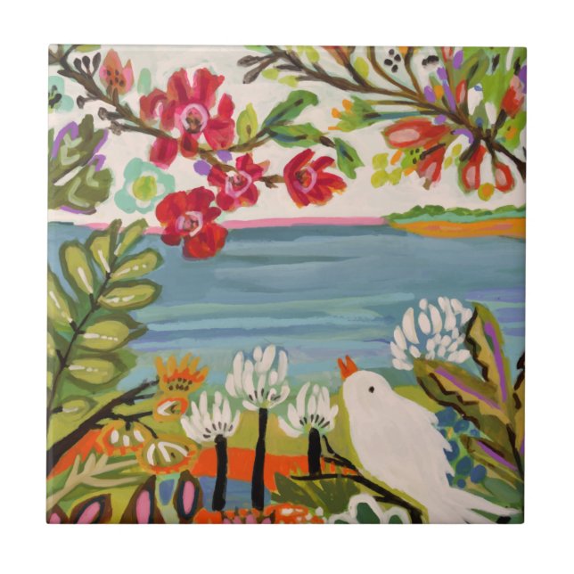 Birds in the Garden Tile (Front)