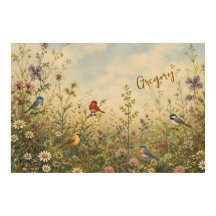 Birds In The Meadow Wall Art for Nature lover