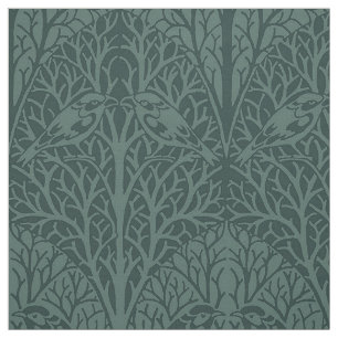 Birds in Thicket, Leaf-Shadow Colours Fabric