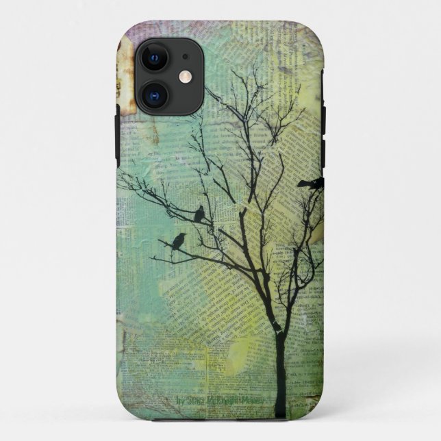 Birds in Tree "Need" CaseMate Barely There Case-Mate iPhone Case (Back)