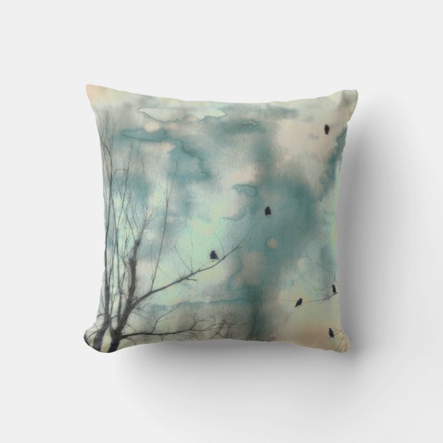 Birds In Trees Cushion (Front)