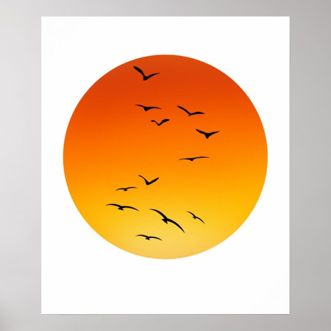 Birds into the Sun. Poster (Front)