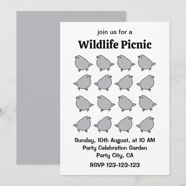 Birds Invitation (Front/Back)