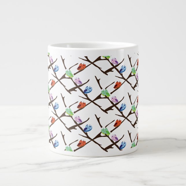 Birds Large Coffee Mug (Front)