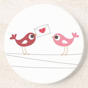 Birds Love Card Coaster