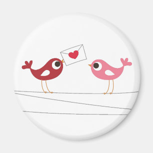 Birds Love Card Magnet