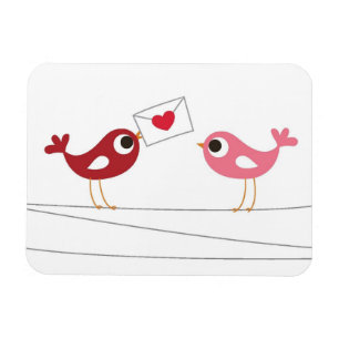 Birds Love Card Magnet
