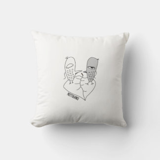 Birds lovers moody autumn cute cartoon cushion