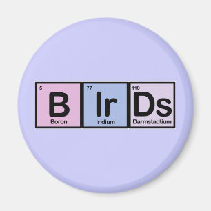 Birds made of Elements Magnet