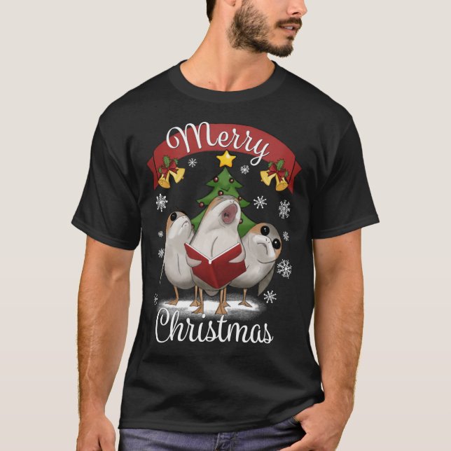 Birds Marry Christmas T-Shirt (Front)