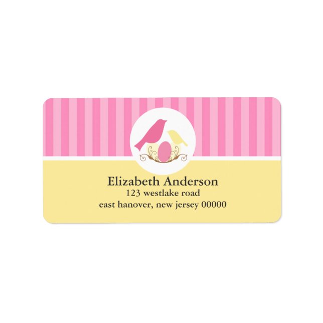 Birds Nest Address Labels (Front)