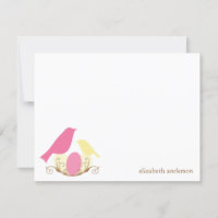 Birds Nest Flat Thank You Cards