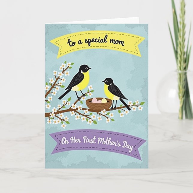 Birds Nest Mothers Day Card (Front)