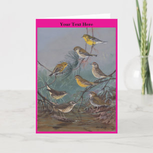 Birds no4  thank you card