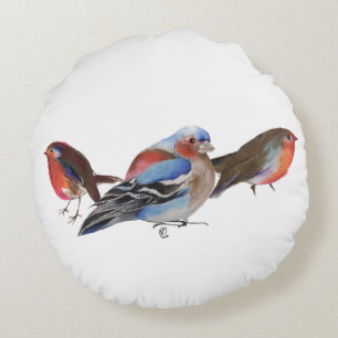 Birds of a feather 2011 round cushion